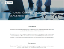 Tablet Screenshot of chorostconsulting.com